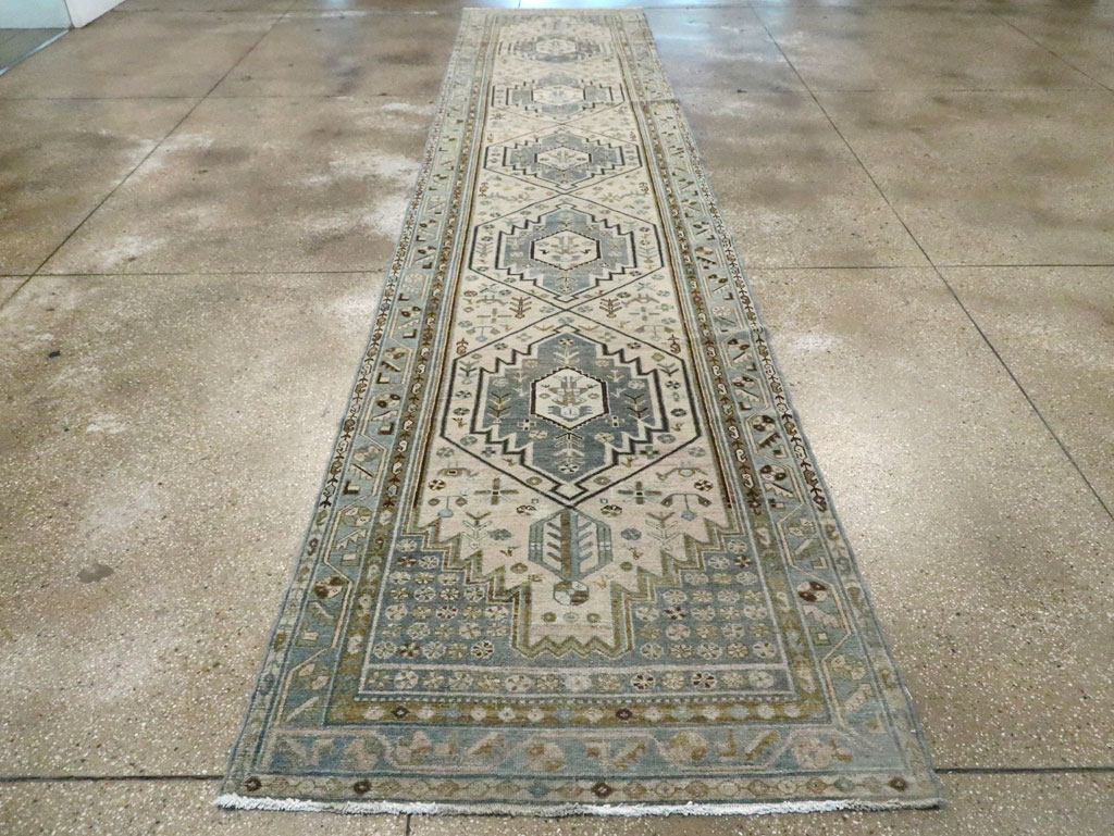 Antique Malayer Runner, No.22394 - Staging
