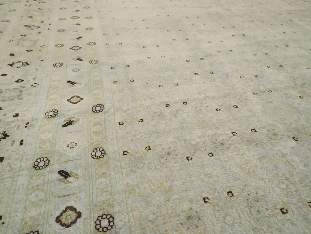 Antique Persian Tabriz Carpet, No.22397 - Staging