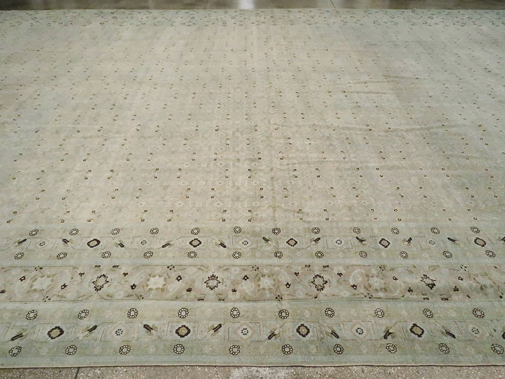 Antique Persian Tabriz Carpet, No.22397 - Staging