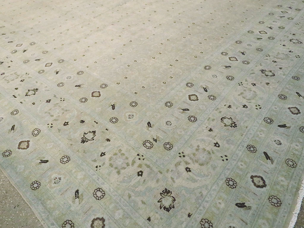 Antique Persian Tabriz Carpet, No.22397 - Staging