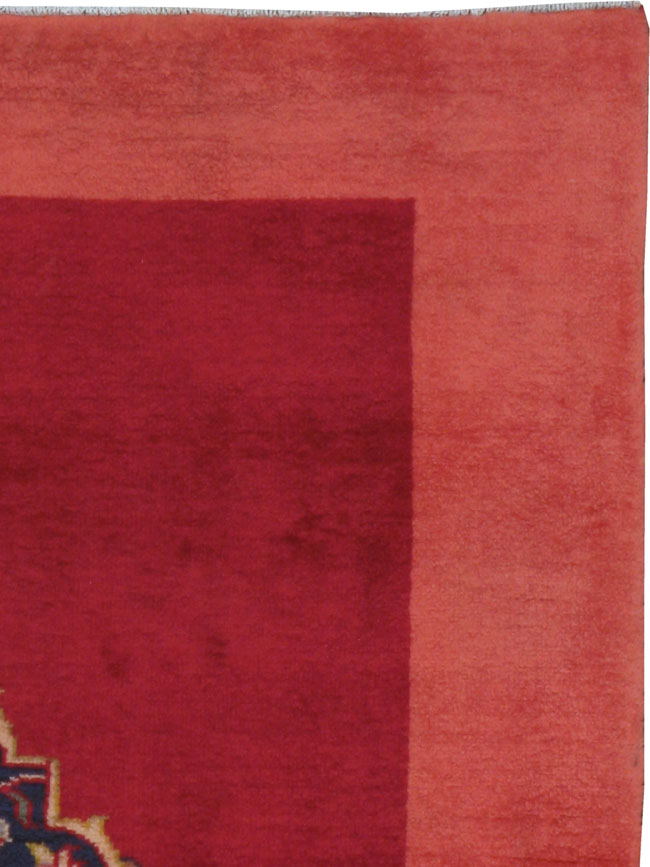 Vintage Persian Kashan Rug, No.22401 - Staging