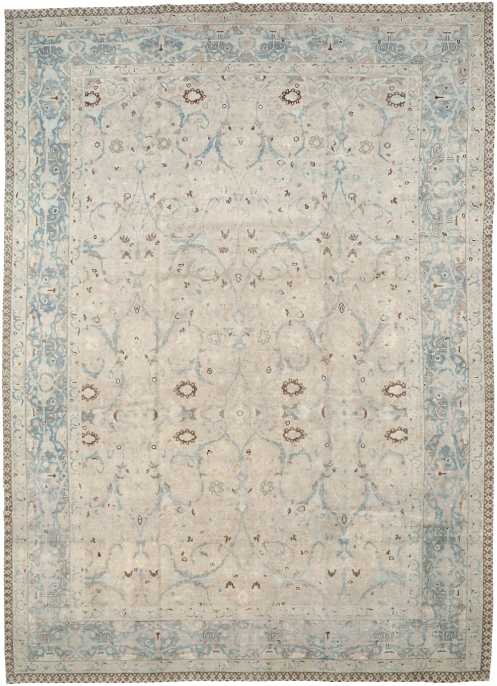 Antique Persian Tabriz Carpet, No.22407 - Staging