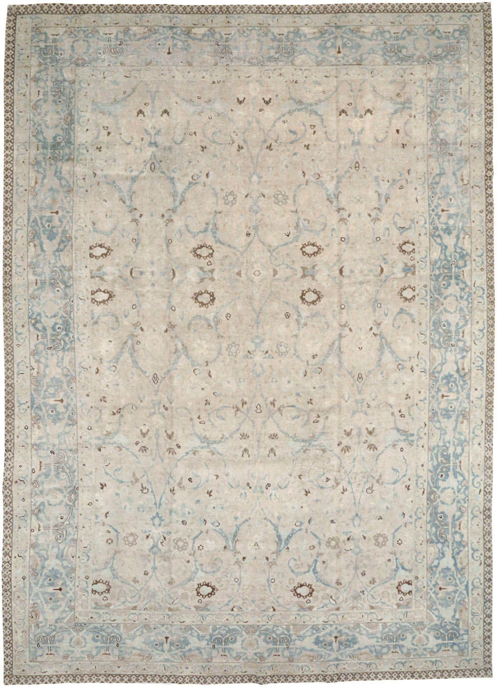 Antique Persian Tabriz Carpet, No.22407 - Staging