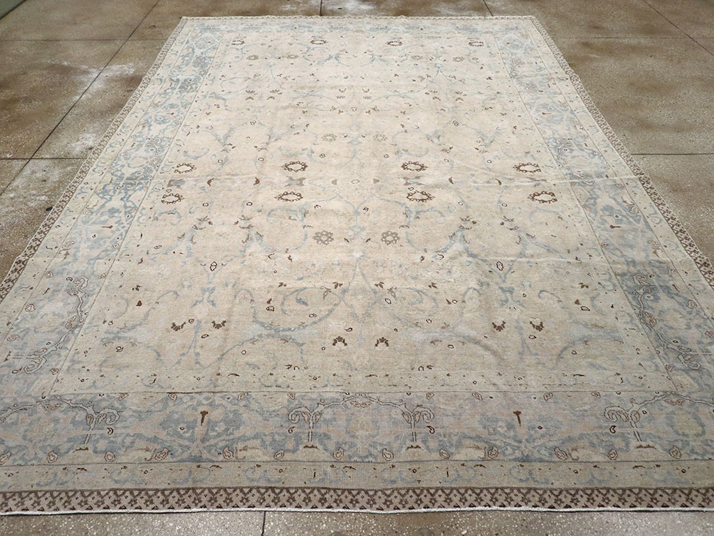Antique Persian Tabriz Carpet, No.22407 - Staging