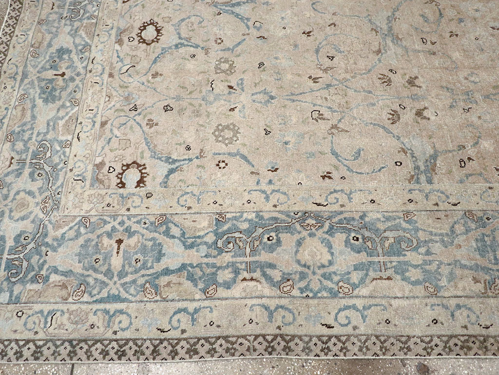 Antique Persian Tabriz Carpet, No.22407 - Staging