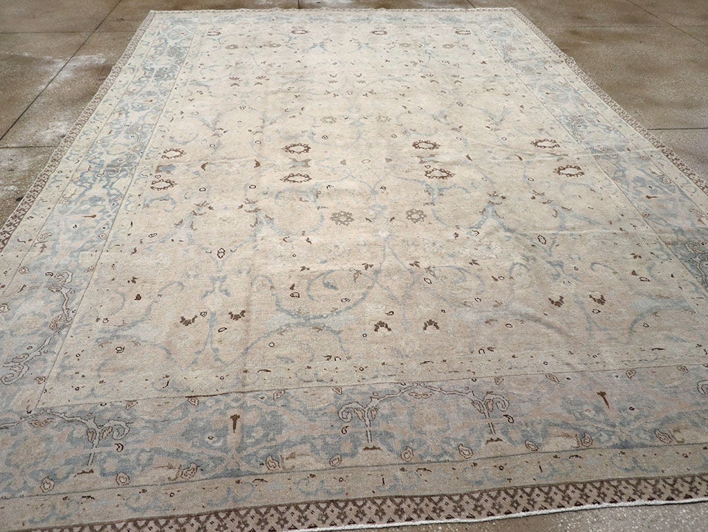 Antique Persian Tabriz Carpet, No.22407 - Staging