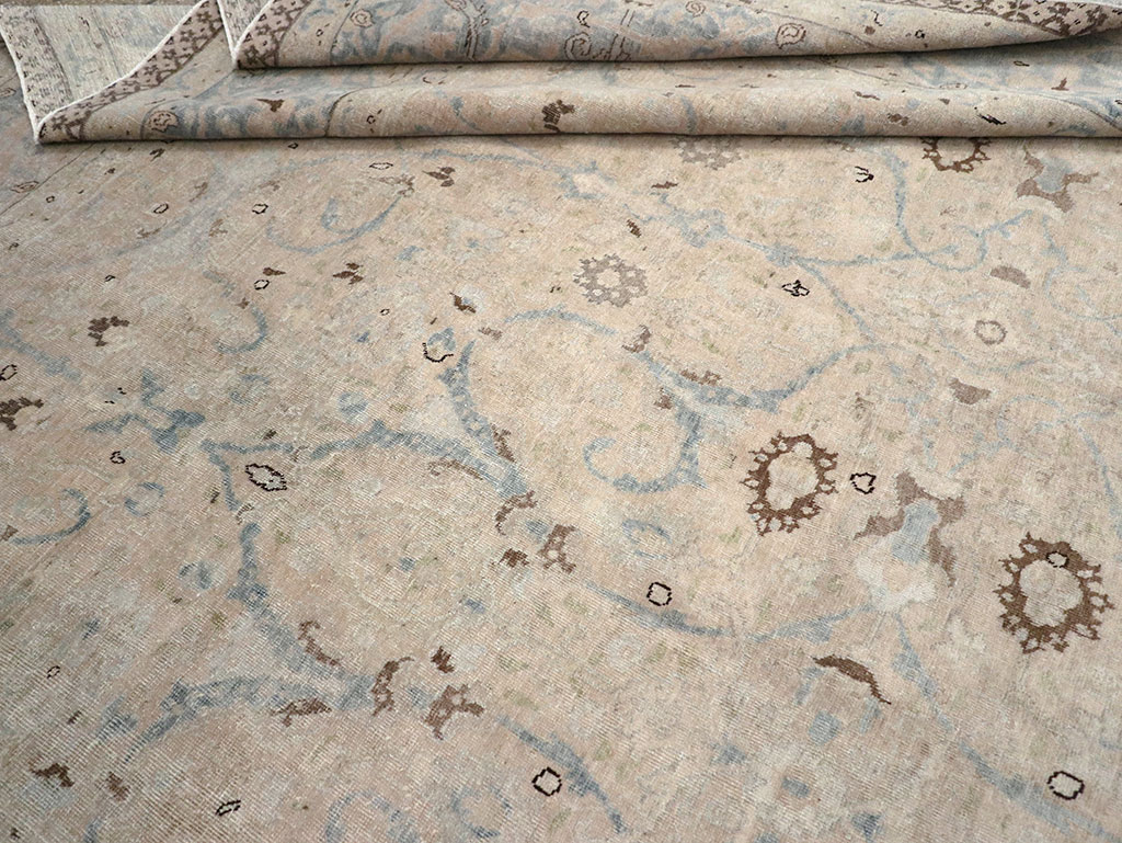 Antique Persian Tabriz Carpet, No.22407 - Staging