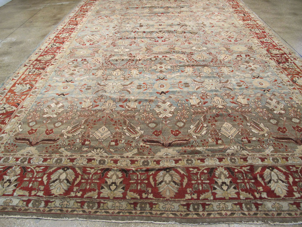 Vintage Persian Malayer Carpet, No.22408 - Staging