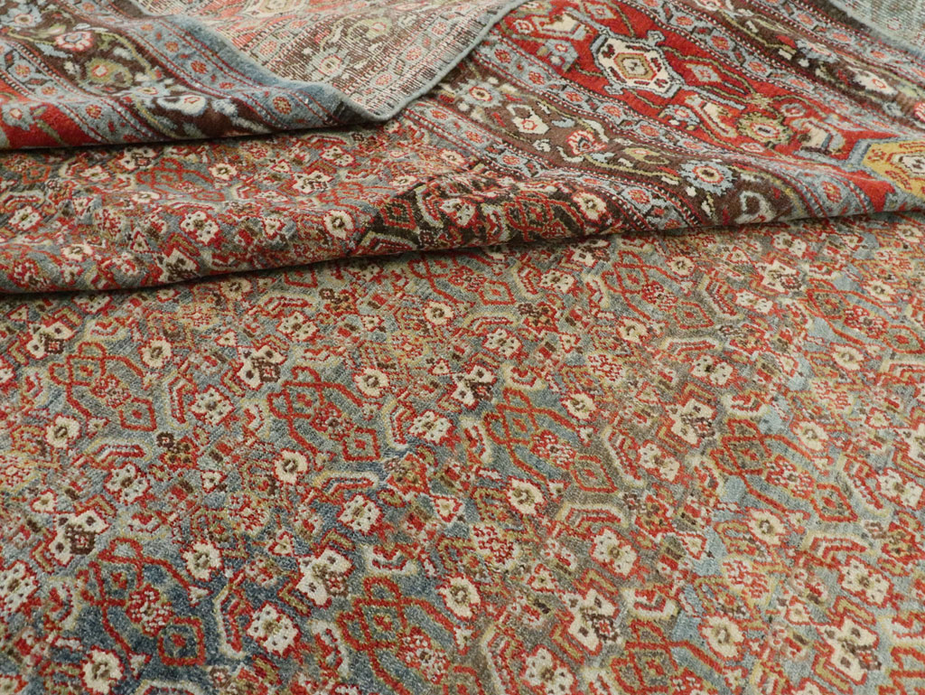 Antique Persian Senneh Carpet, No.22410 - Staging