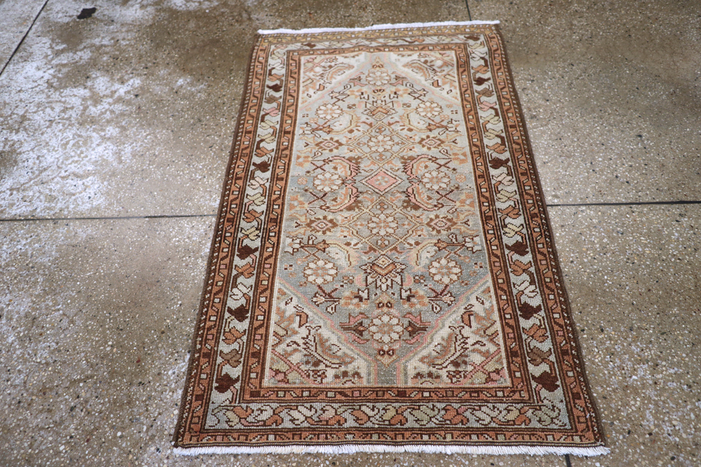Vintage Persian Malayer Rug, No.22413 - Staging