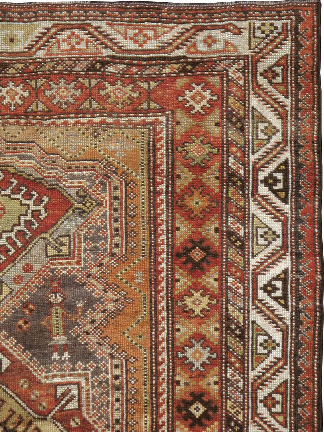 Antique Persian Afshar Rug, No.22414 - Staging