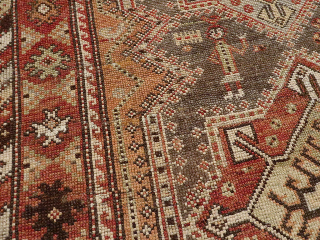 Antique Persian Afshar Rug, No.22414 - Staging