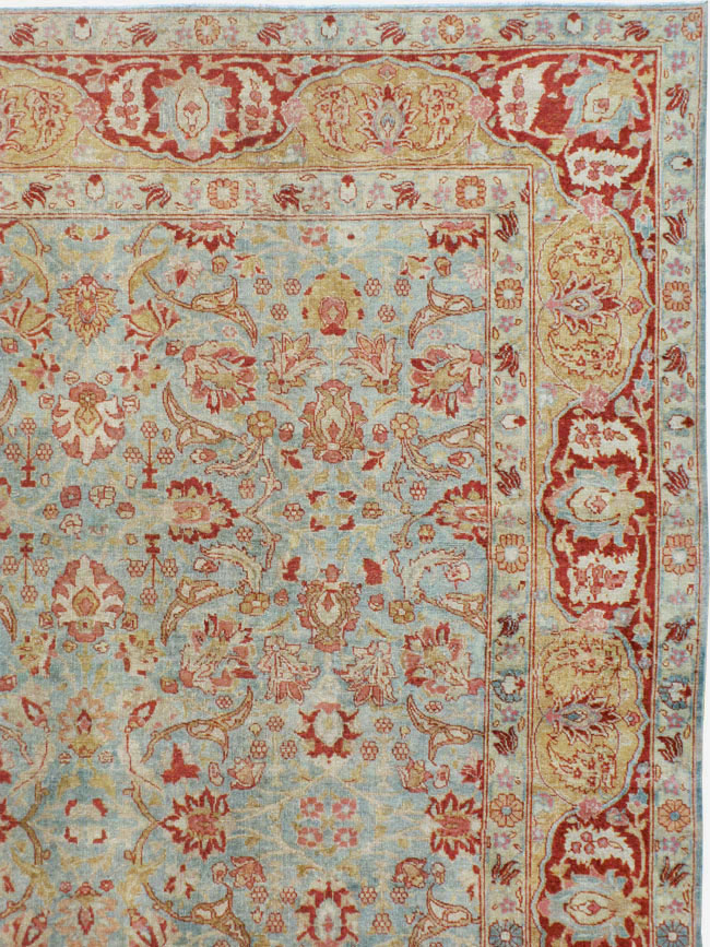 Antique Persian Tabriz Carpet, No.22416 - Staging