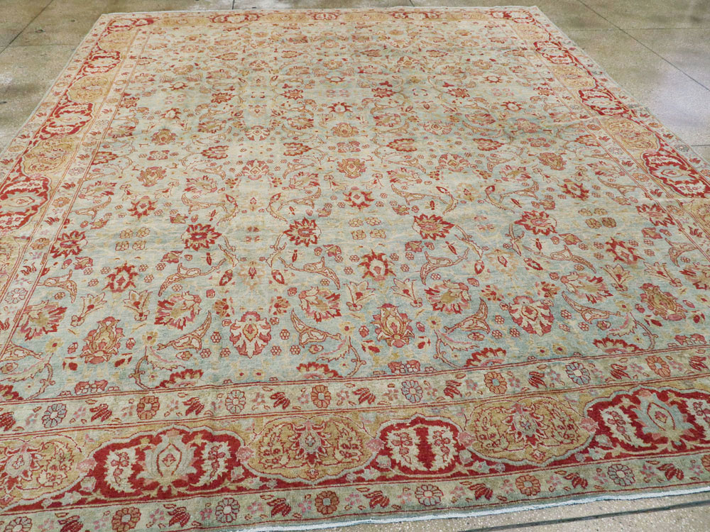 Antique Persian Tabriz Carpet, No.22416 - Staging