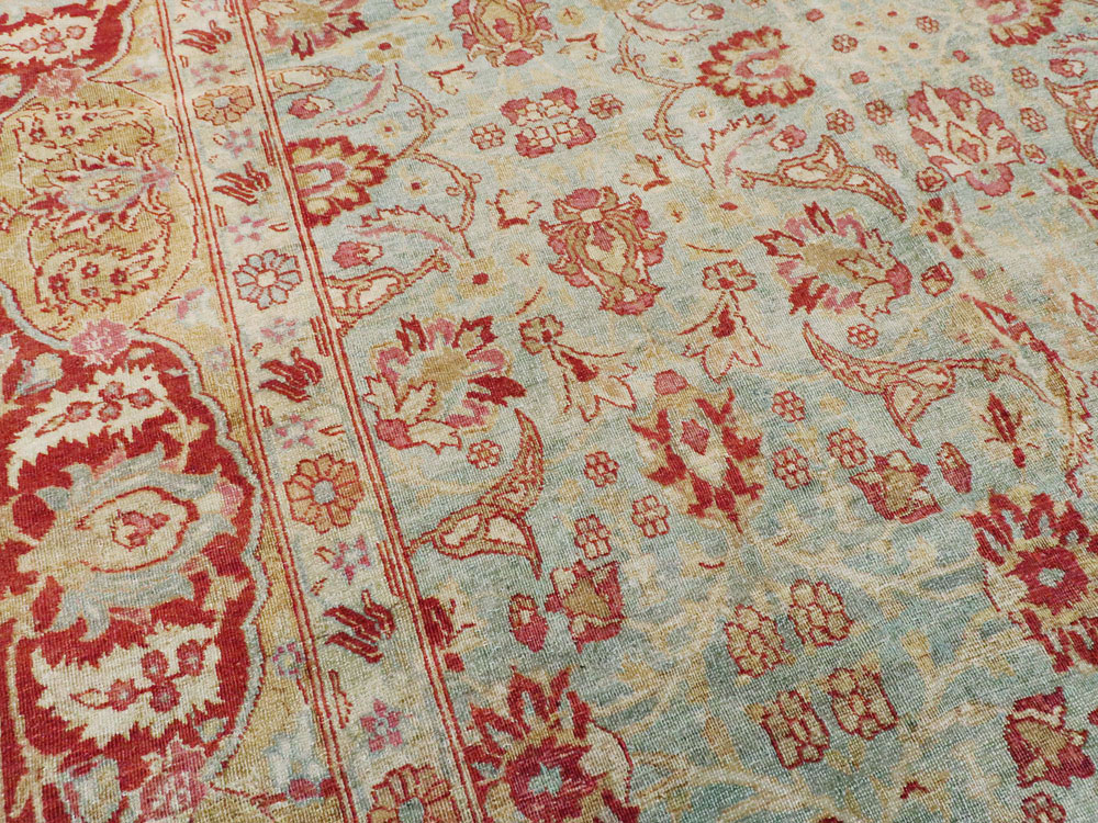 Antique Persian Tabriz Carpet, No.22416 - Staging