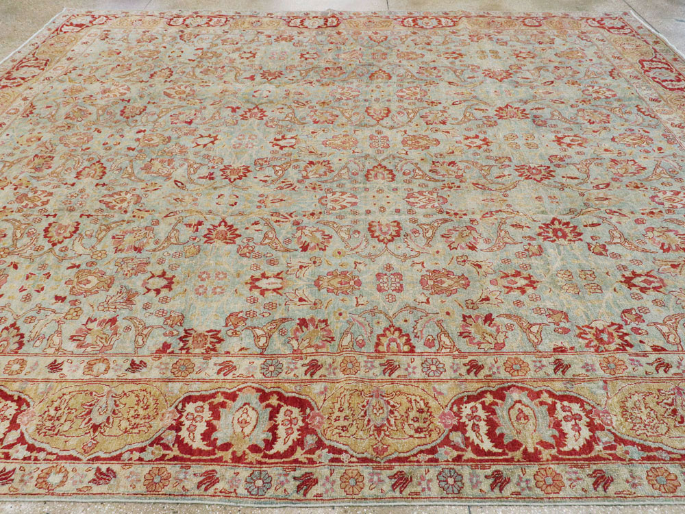 Antique Persian Tabriz Carpet, No.22416 - Staging