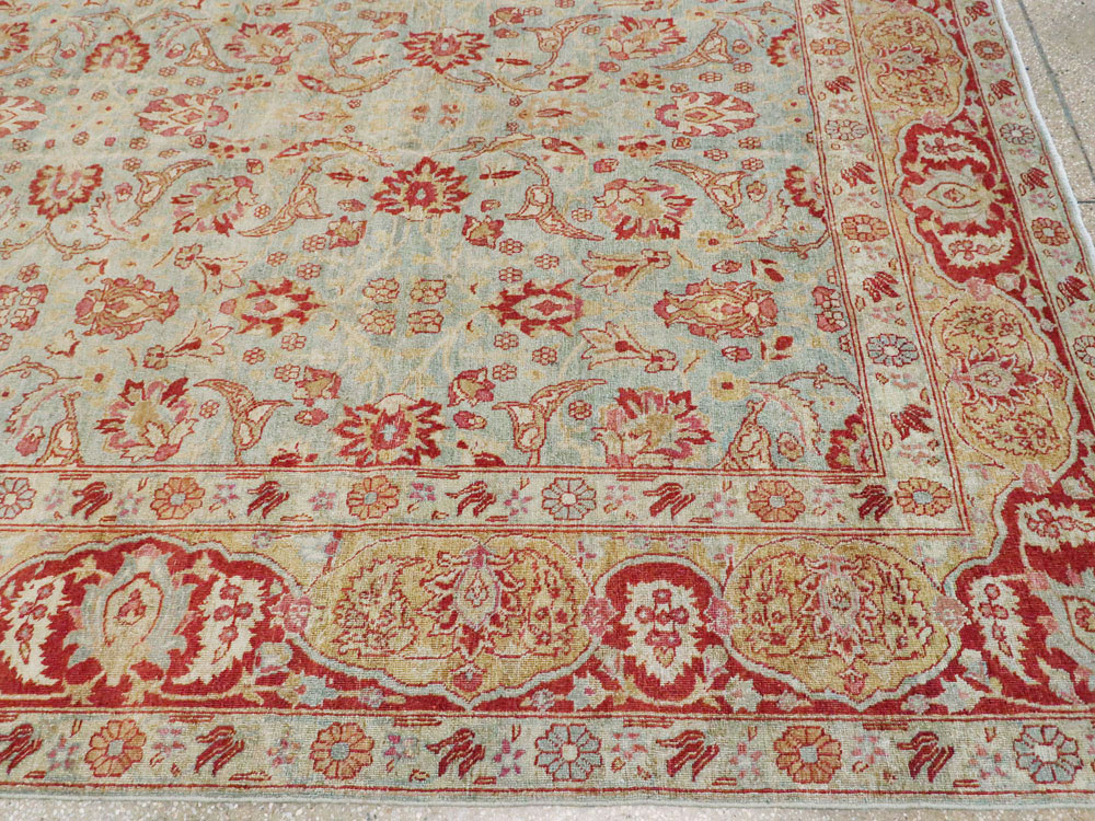 Antique Persian Tabriz Carpet, No.22416 - Staging