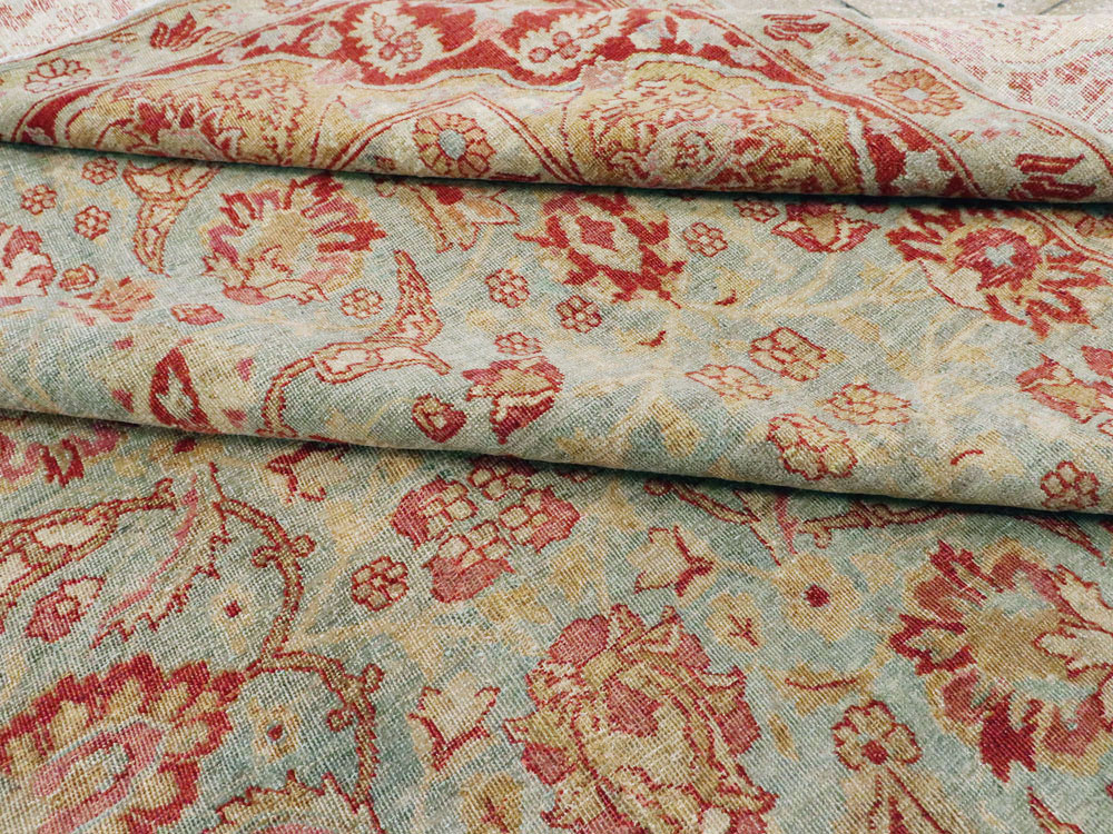 Antique Persian Tabriz Carpet, No.22416 - Staging