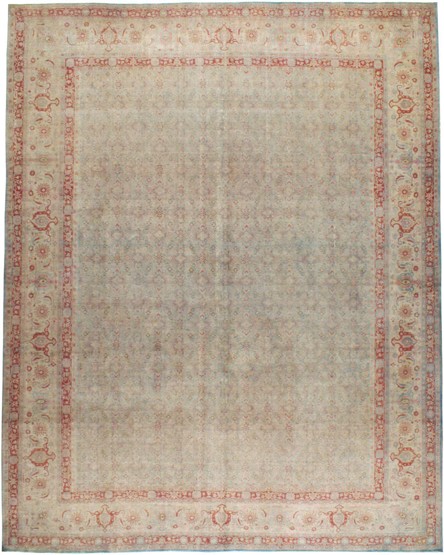 Antique Persian Tabriz Carpet, No.22419 - Staging