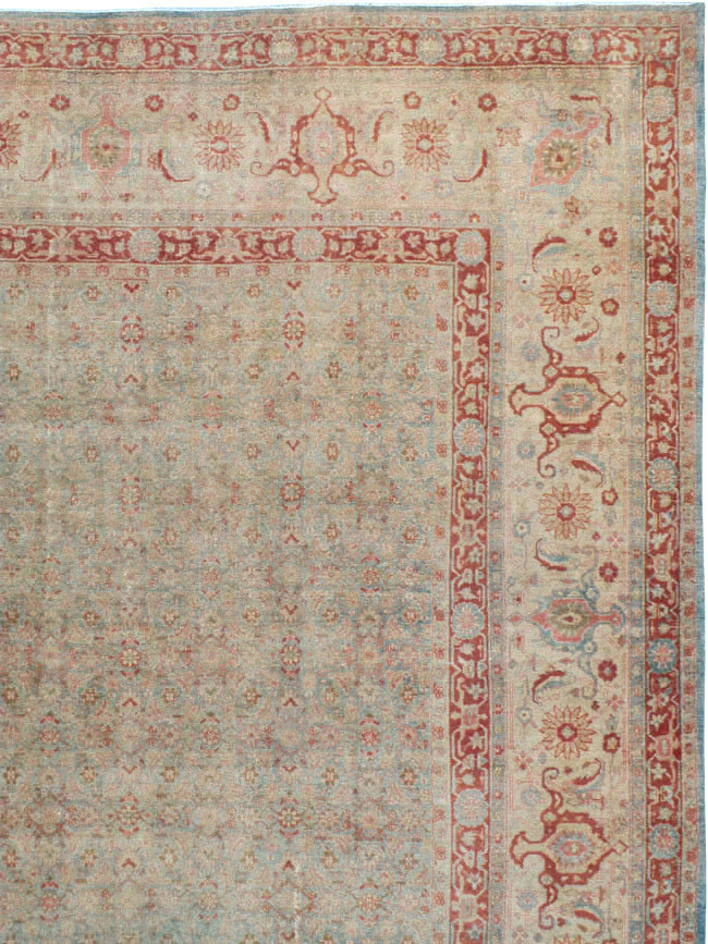 Antique Persian Tabriz Carpet, No.22419 - Staging