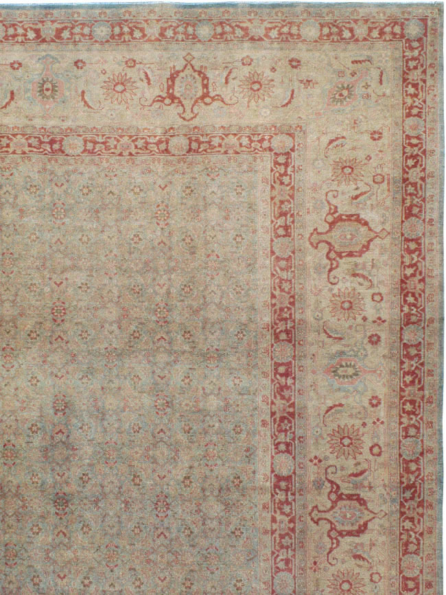 Antique Persian Tabriz Carpet, No.22419 - Staging