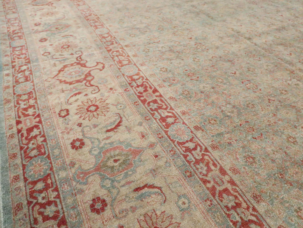 Antique Persian Tabriz Carpet, No.22419 - Staging