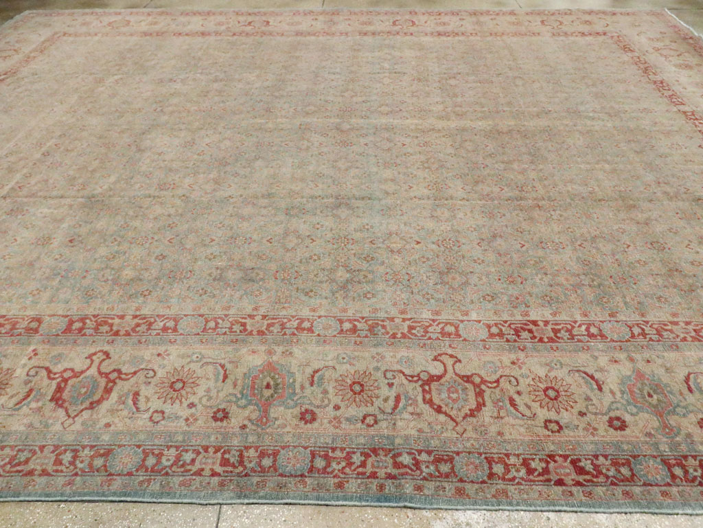 Antique Persian Tabriz Carpet, No.22419 - Staging