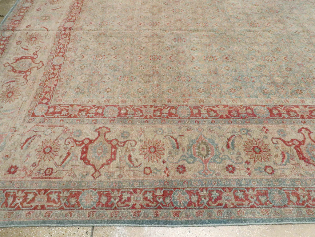 Antique Persian Tabriz Carpet, No.22419 - Staging