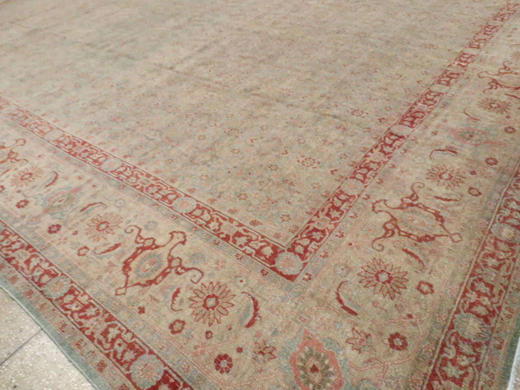 Antique Persian Tabriz Carpet, No.22419 - Staging