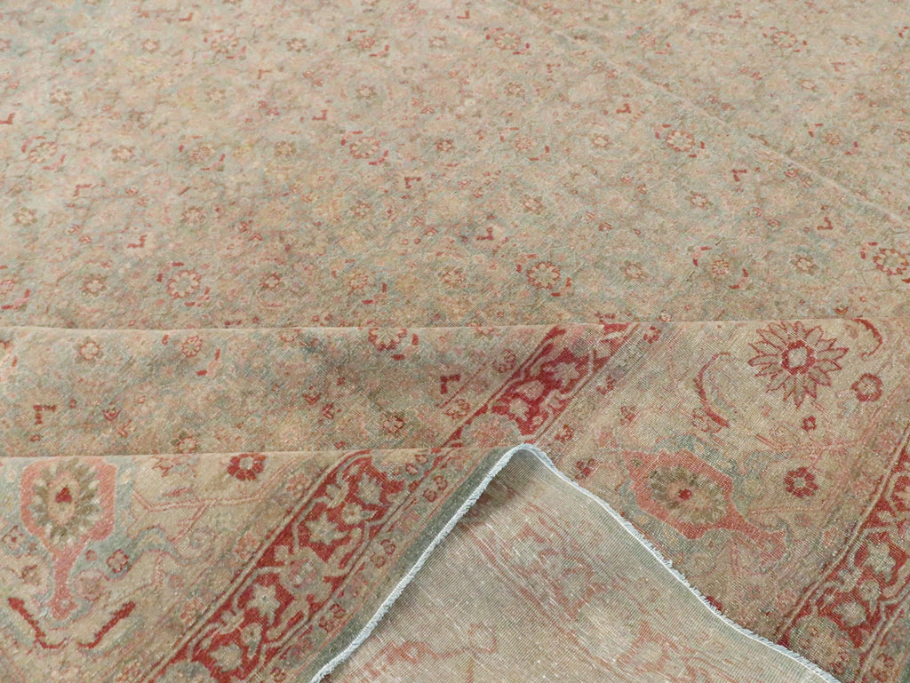 Antique Persian Tabriz Carpet, No.22419 - Staging