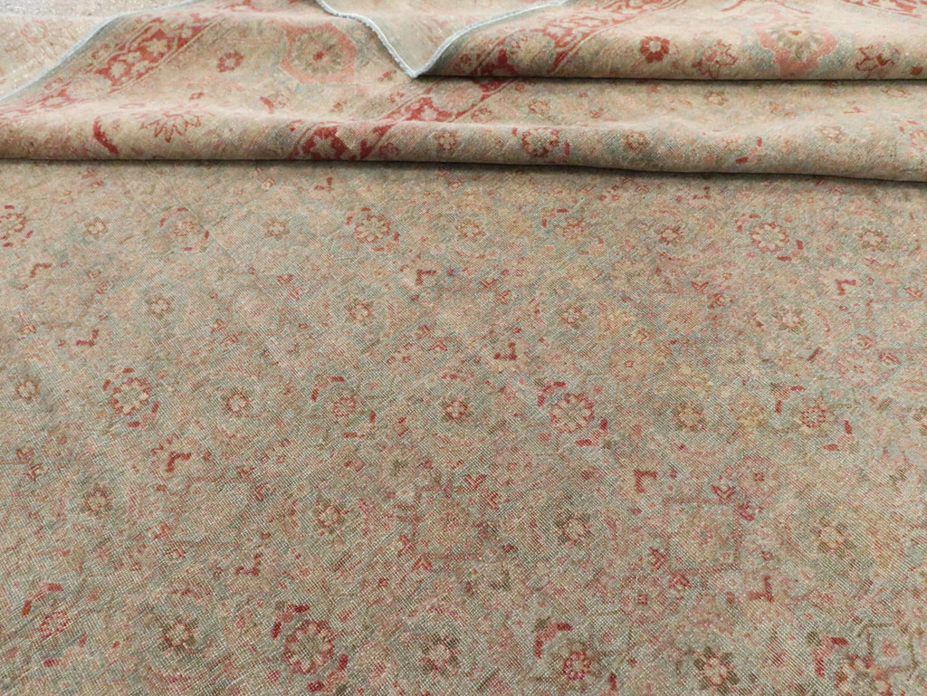 Antique Persian Tabriz Carpet, No.22419 - Staging