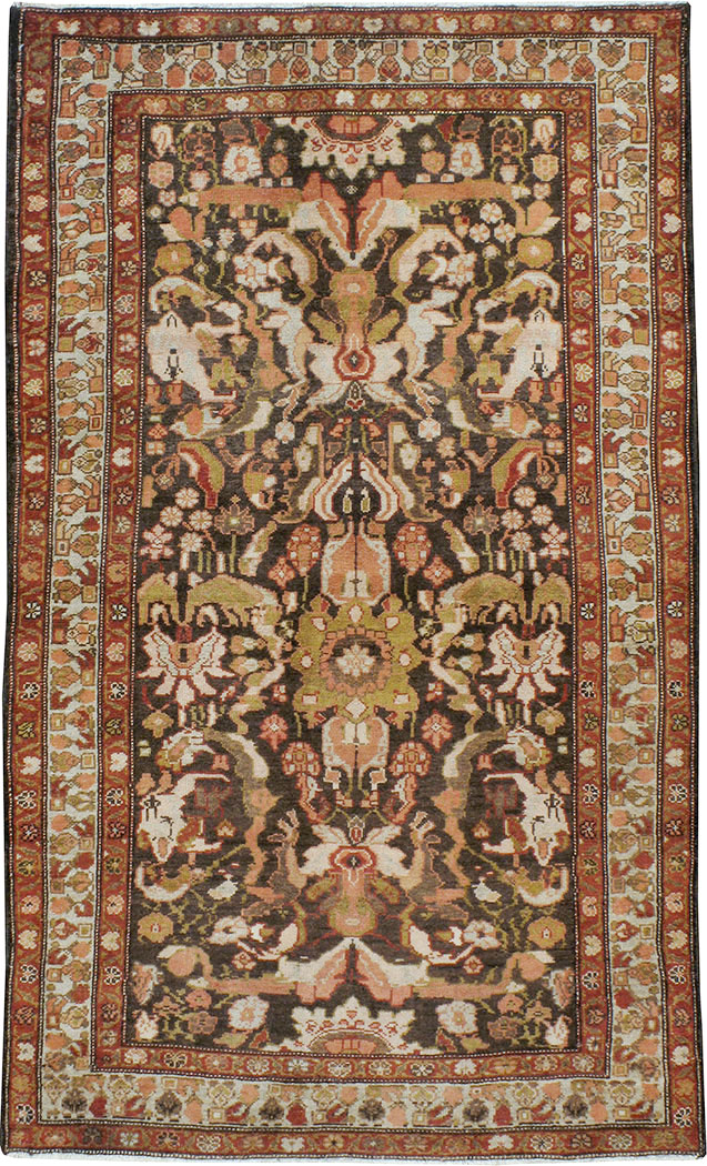 Vintage Persian Malayer Rug, No.22422 - Staging