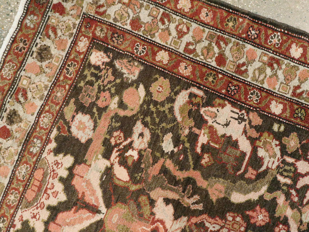 Vintage Persian Malayer Rug, No.22422 - Staging