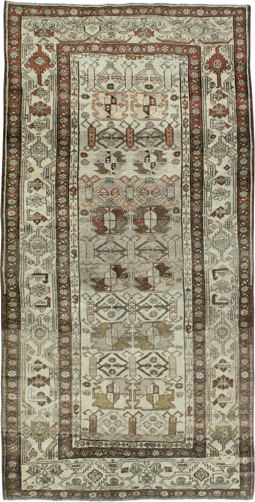 Antique Persian Kurd Bidjar Rug, No.22423 - Staging