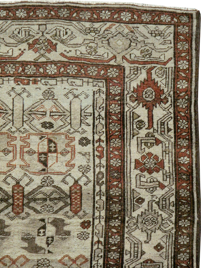 Antique Persian Kurd Bidjar Rug, No.22423 - Staging