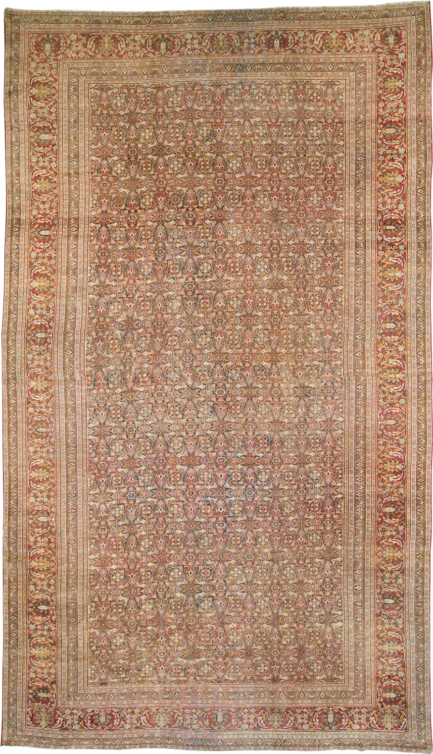 Antique Persian Khorassan Carpet, No.22424 - Staging