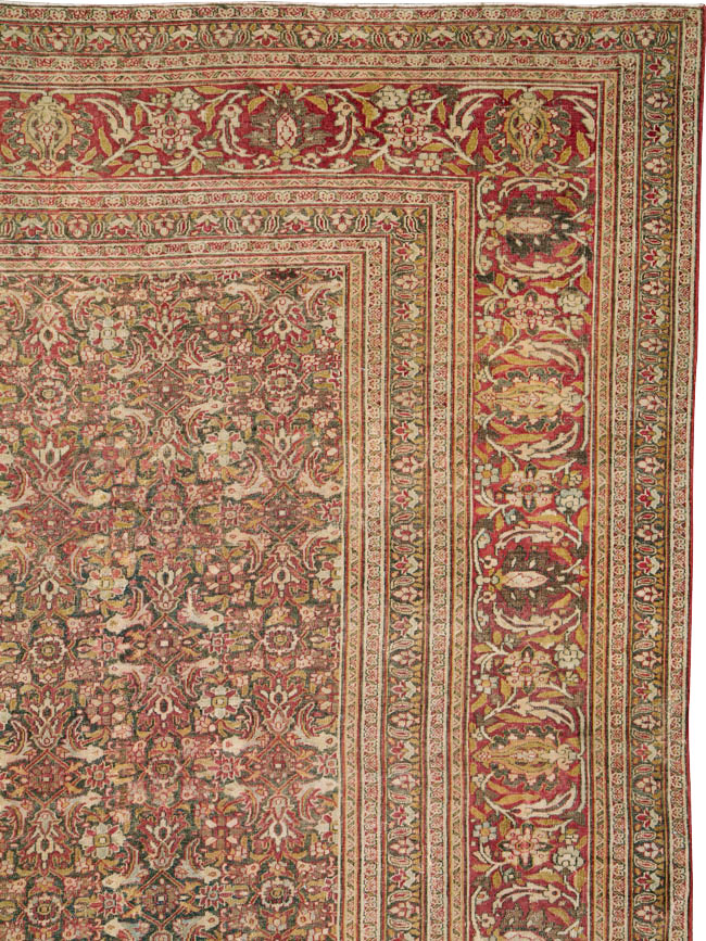 Antique Persian Khorassan Carpet, No.22424 - Staging
