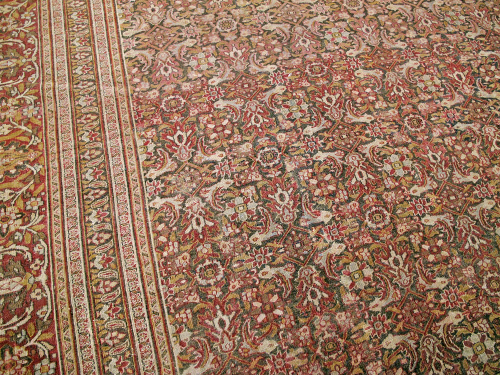 Antique Persian Khorassan Carpet, No.22424 - Staging