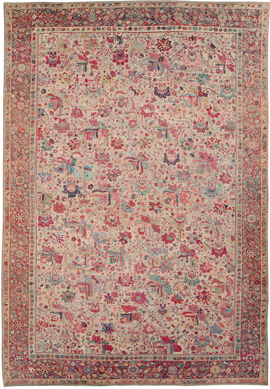Antique Persia Mahal Carpet, No.22426 - Staging