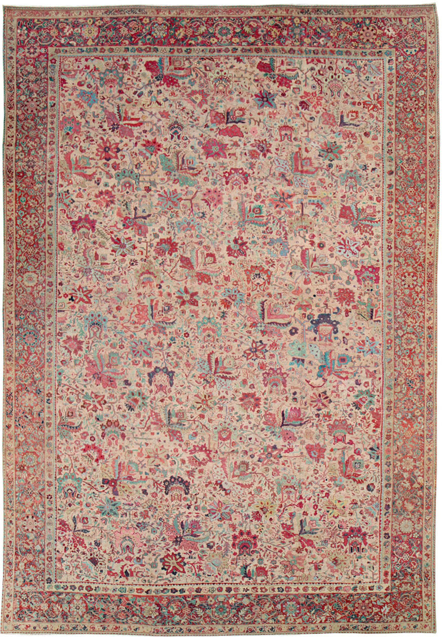 Antique Persia Mahal Carpet, No.22426 - Staging