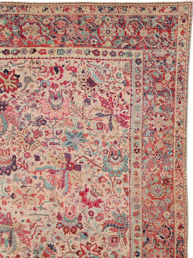 Antique Persia Mahal Carpet, No.22426 - Staging