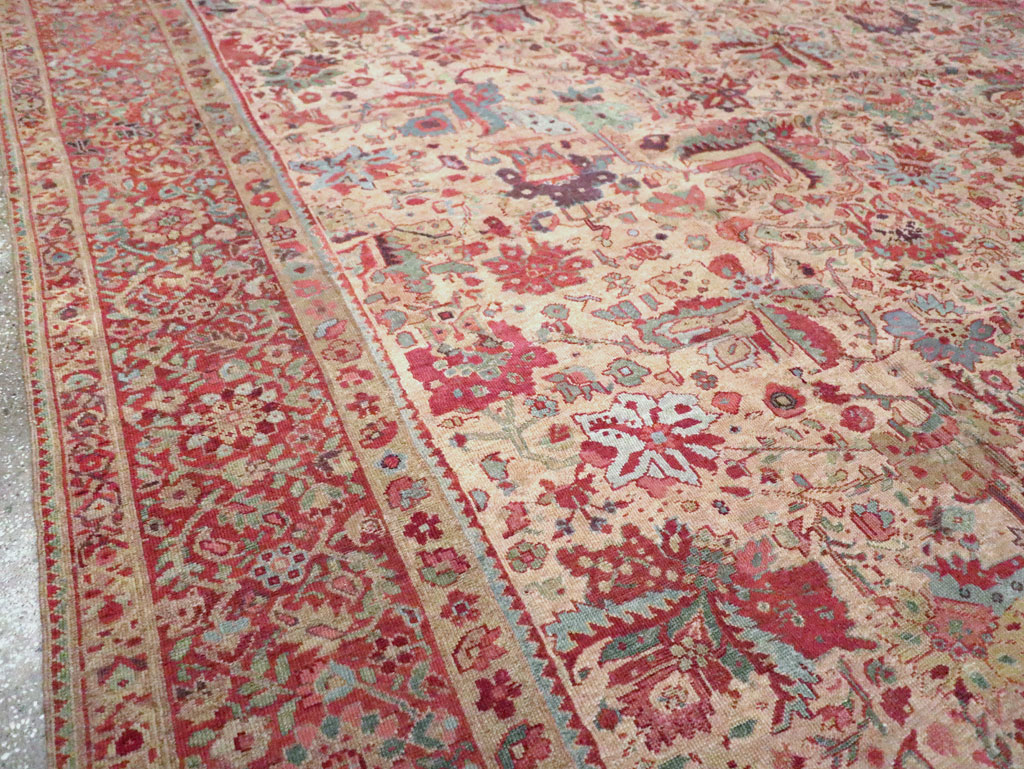 Antique Persia Mahal Carpet, No.22426 - Staging