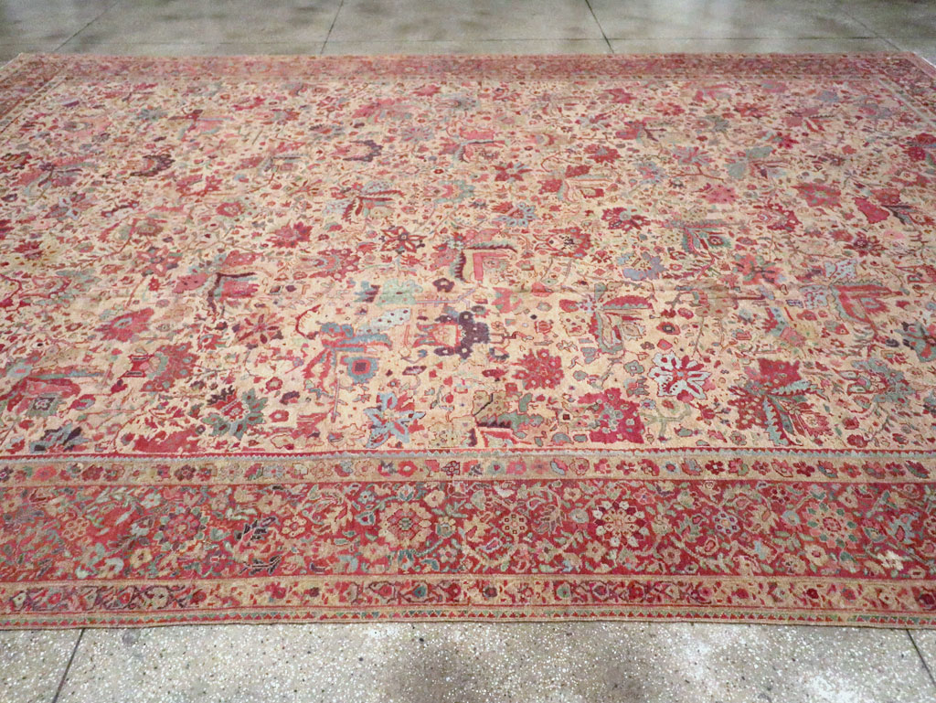 Antique Persia Mahal Carpet, No.22426 - Staging