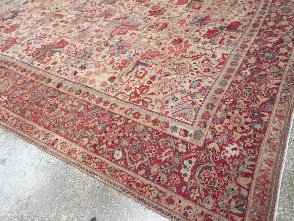 Antique Persia Mahal Carpet, No.22426 - Staging