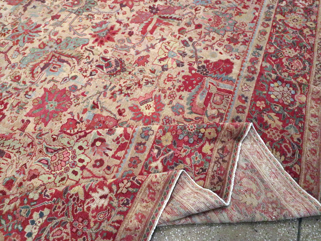 Antique Persia Mahal Carpet, No.22426 - Staging