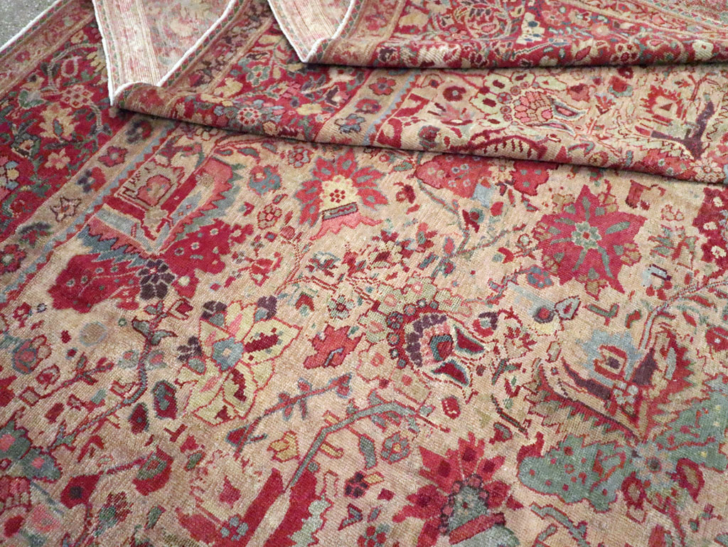 Antique Persia Mahal Carpet, No.22426 - Staging