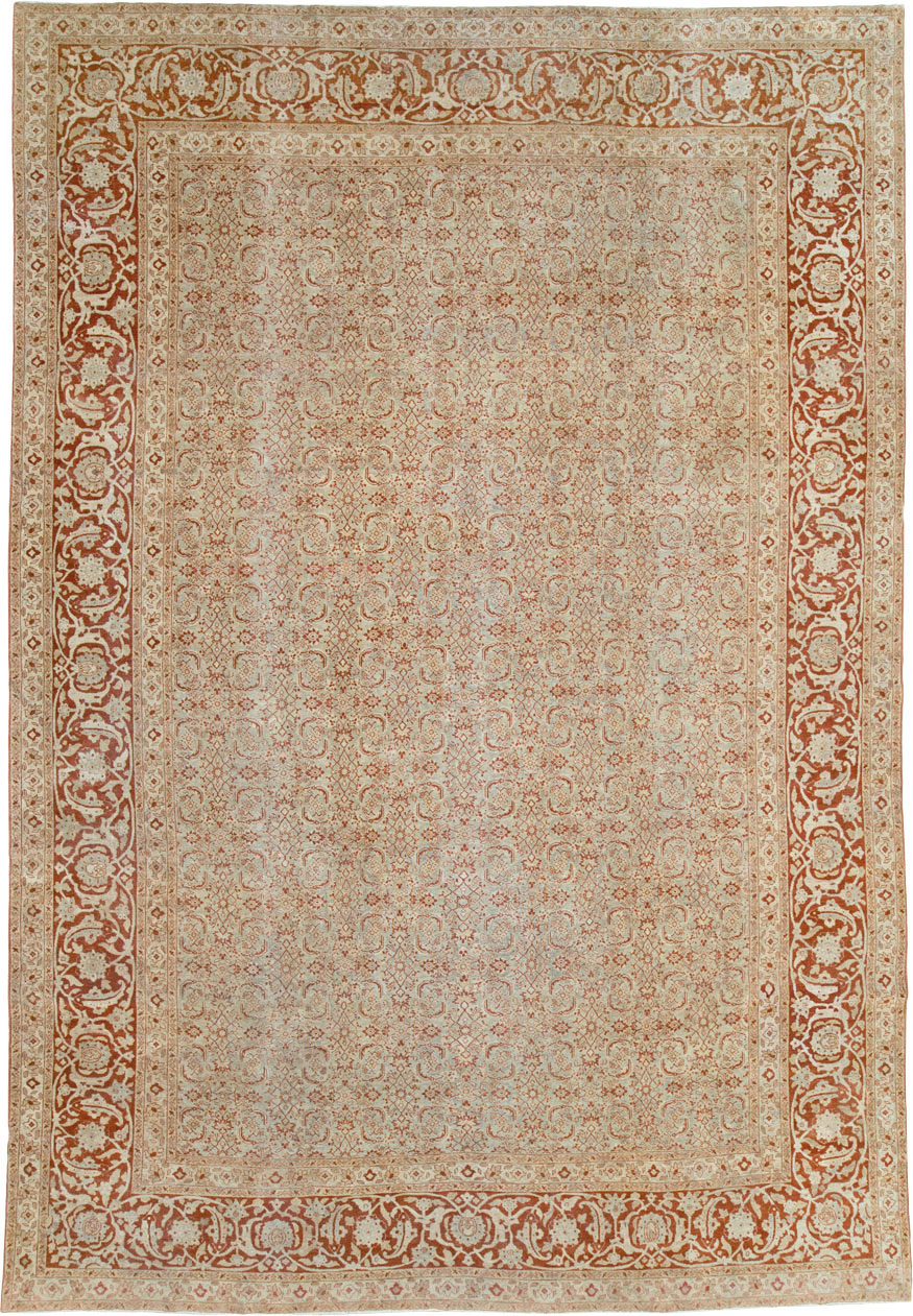 Antique Persian Tabriz Carpet, No.22429 - Staging