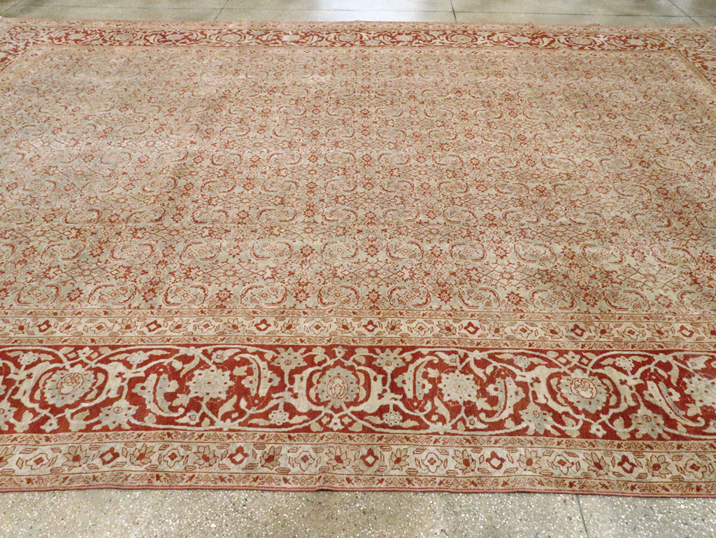 Antique Persian Tabriz Carpet, No.22429 - Staging