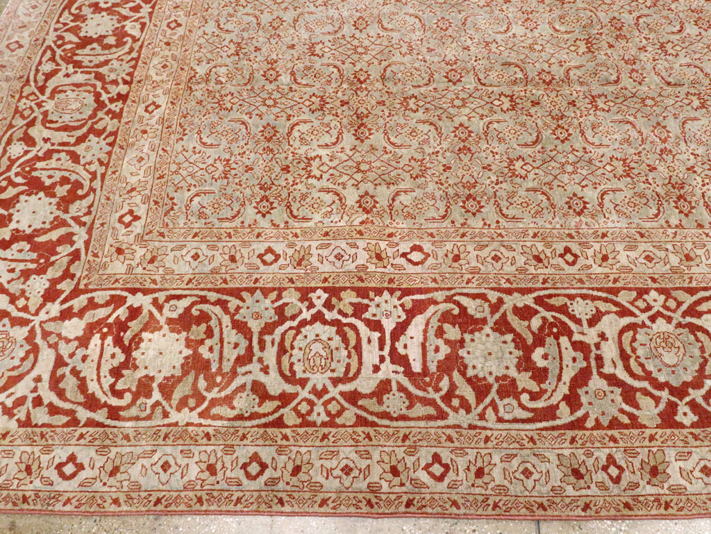 Antique Persian Tabriz Carpet, No.22429 - Staging