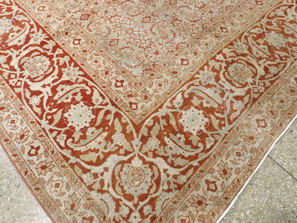 Antique Persian Tabriz Carpet, No.22429 - Staging